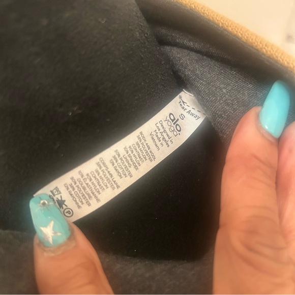 NEW ALO YOGA Cropped Wool Blend Strut Jacket Streetwear Athleisure Military Cosy - Picture 6 of 9